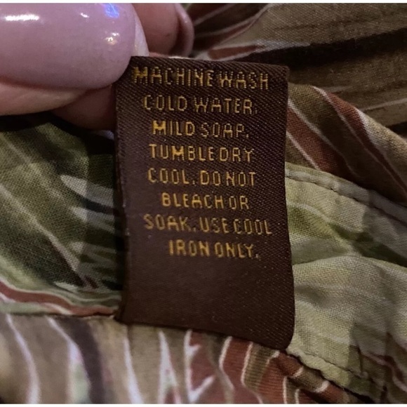 Vintage Tori Richard Hawaiian Camp Shirt Tropical Palm Print Mens 2XL (968) - Picture 5 of 5